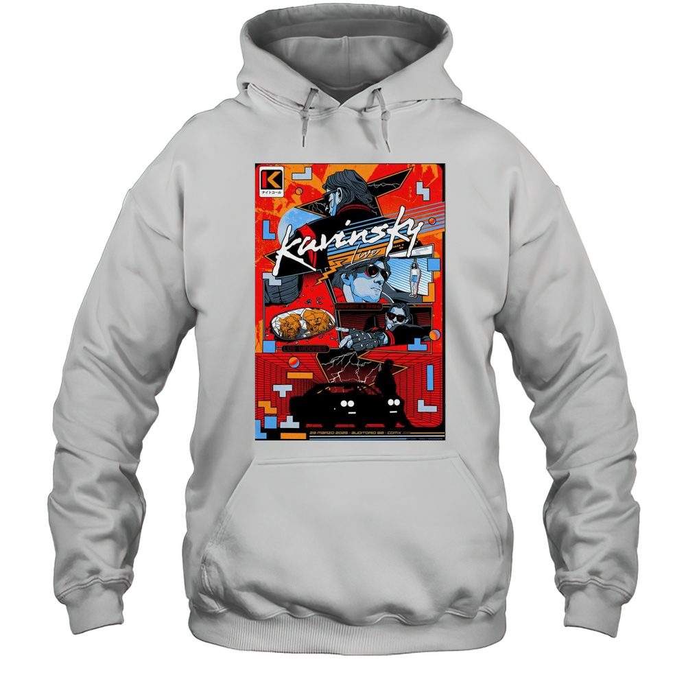 Kavinsky March 29th 2025 Auditorio BB Mexico Show T-shirt Unisex Hoodie
