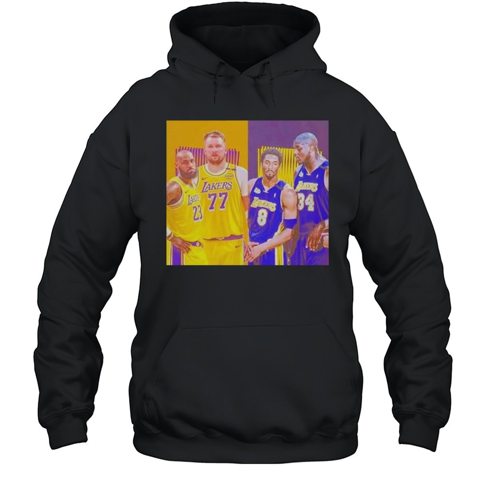 LeBron James Luka Doncic And Kobe Bryant Michael Jordan Lakers Show Shirt Unisex Hoodie