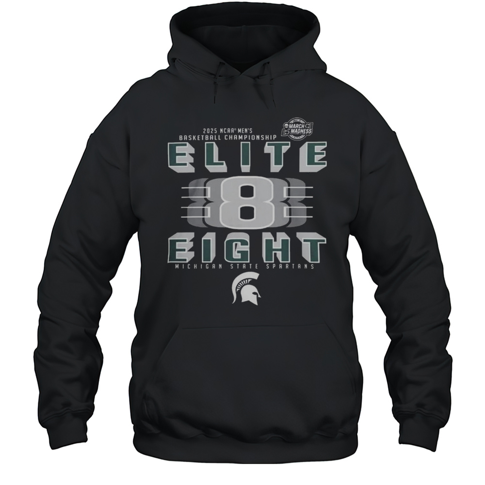 Michigan State Spartans 2025 NCAA Mens Basketball Championship March Madness Elite Eight Shirt Unisex Hoodie