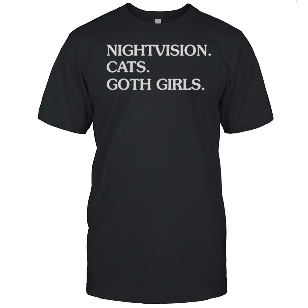 Nightvision Cats Goth Girls T-shirt