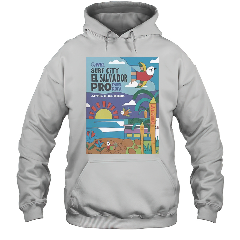 Official 2025 Surf City El Salvador Pro Poster T-Shirt Unisex Hoodie