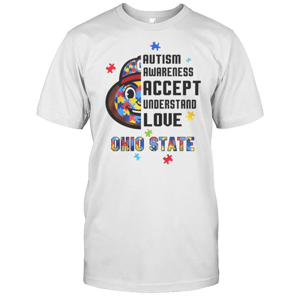 Ohio State Buckeyes Autism Awareness Accept Understand Love 2025 Shirt