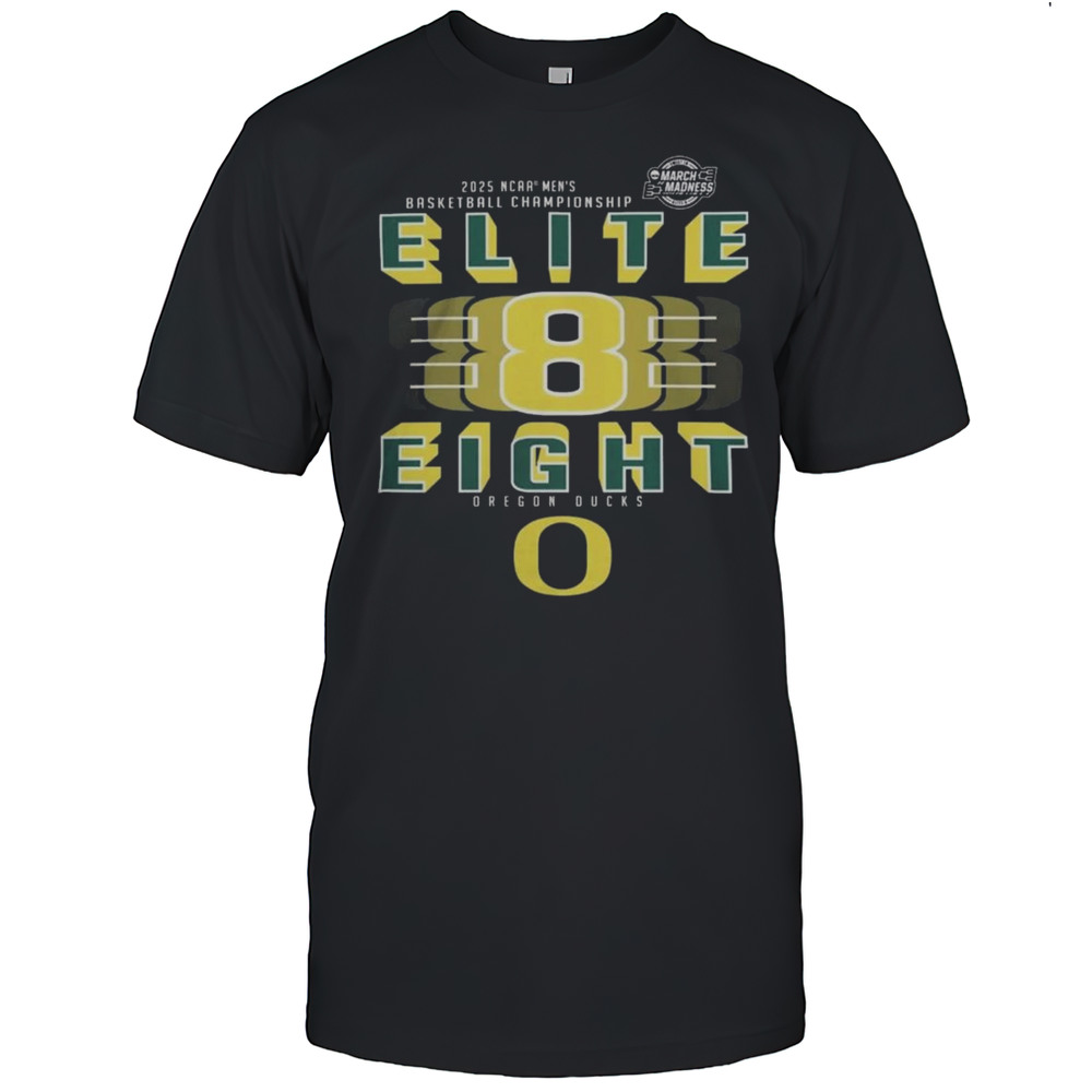 Oregon Ducks 2025 NCAA Mens Basketball Championship March Madness Elite Eight Shirt