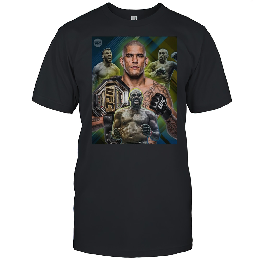 Poster Alex Pereira Eye Fights With Dricus Du Plessis Jon Jones Or A Boxing Match With Oleksandr Usyk T-shirt