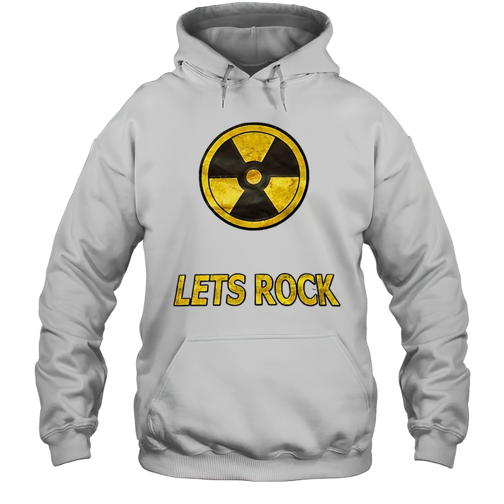 Radiation Symbol Lets Rock Shirt Unisex Hoodie