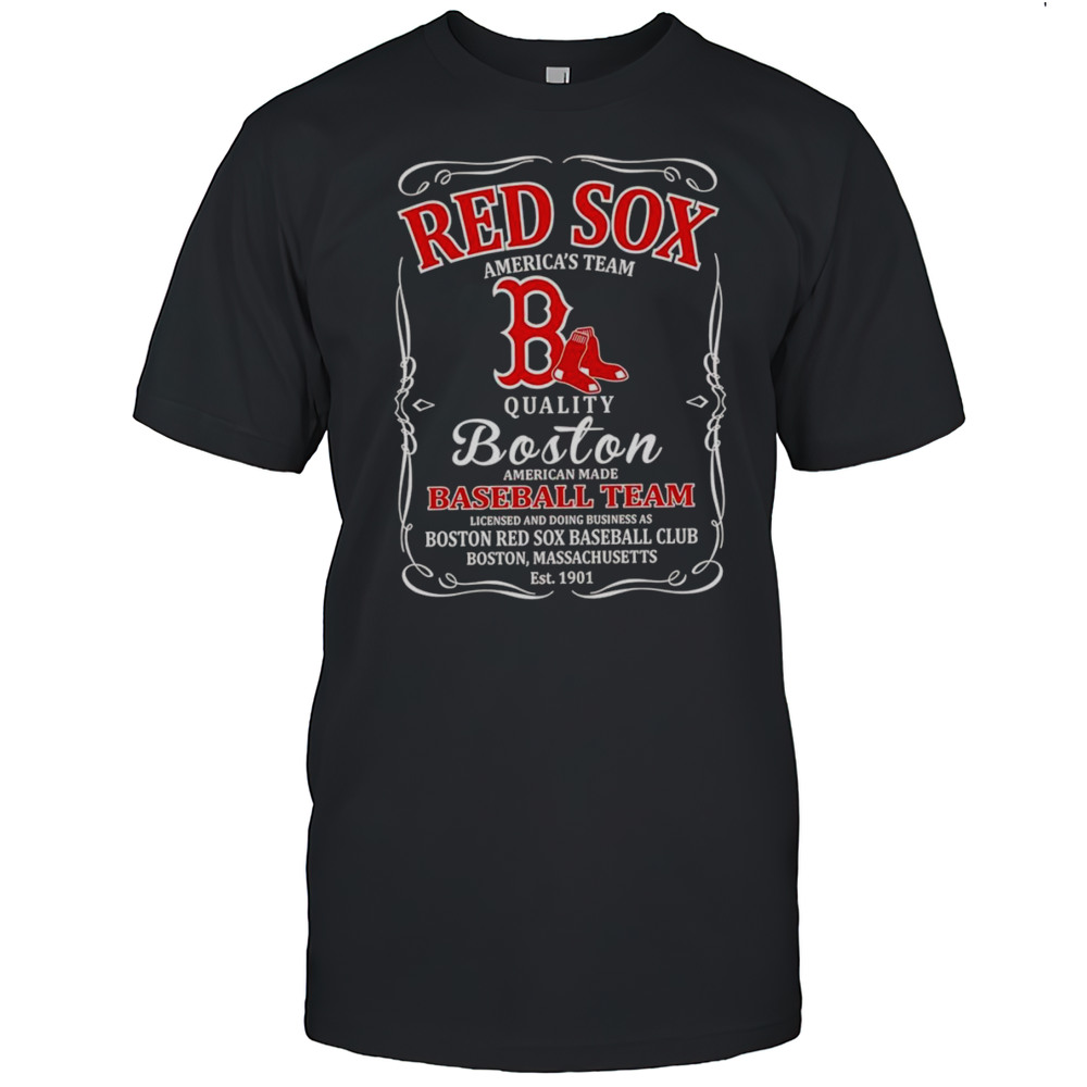 Red Sox Americas Team Quality Boston American Made Baseball Team Shirt