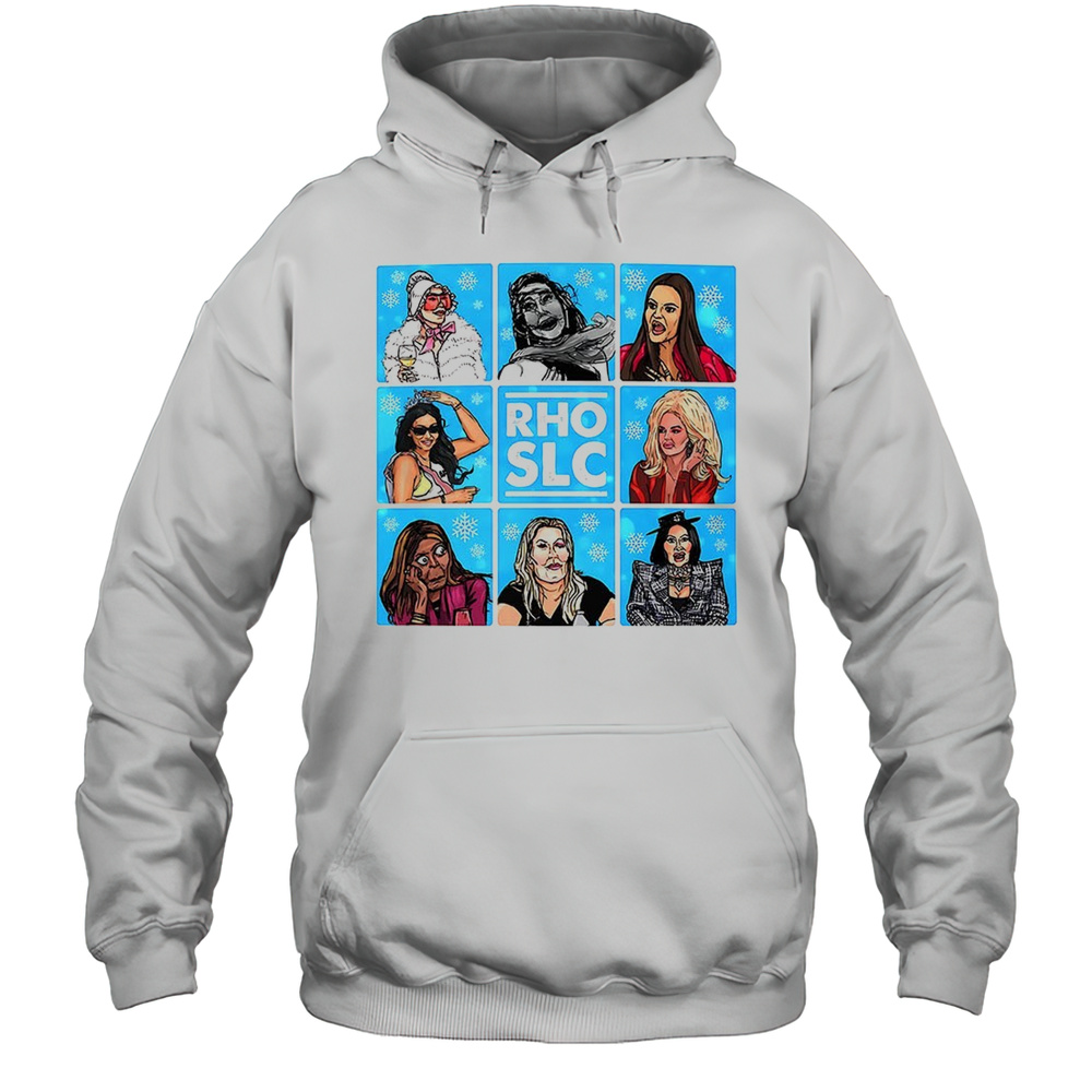RHOSLC Cast Cartoon Snowflake Grid Shirt Unisex Hoodie