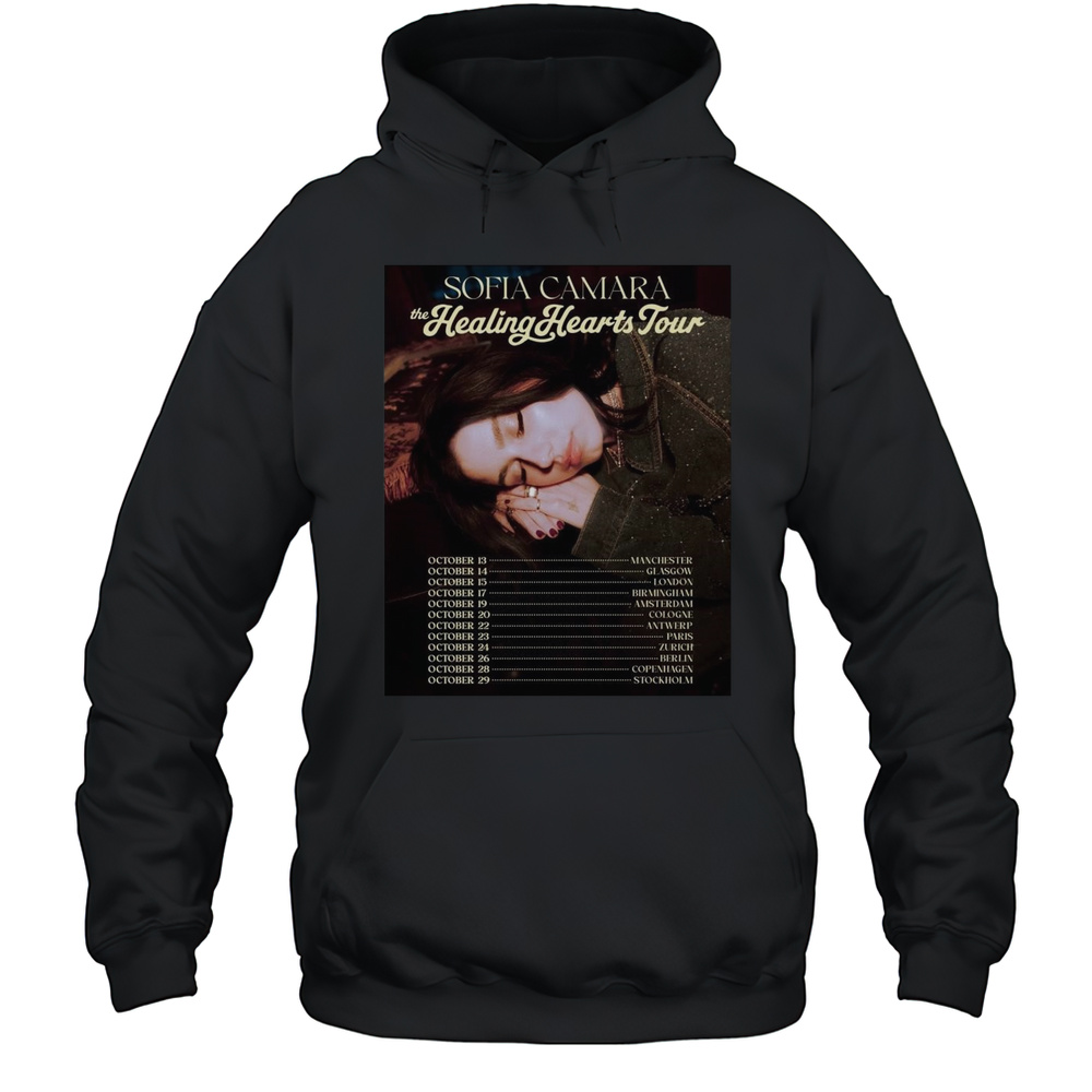 Sofia Camara The Healing Hearts Tour Oct 13-29 2025 Manchester Glasgow London Poster T-shirt Unisex Hoodie
