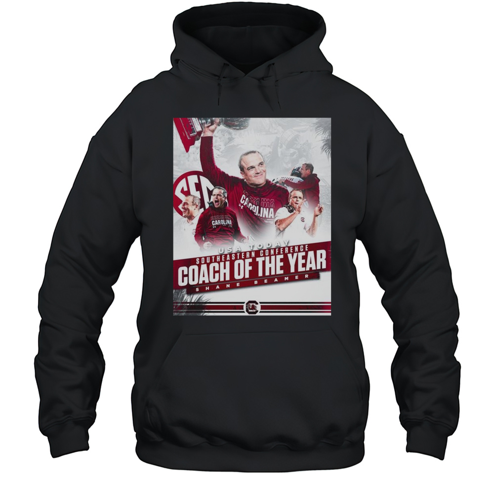 South Carolina Gamecock USA Today Shane Beamer Southeastern Conference Coach Of The Year Poster T-shirt Unisex Hoodie