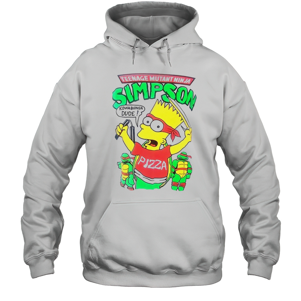 Teenage Mutant Ninja Simpson Kowabunga Dude Shirt Unisex Hoodie
