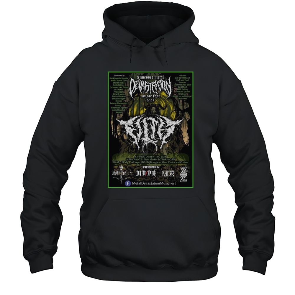 Tennessee Metal Devastation Music Fest 2025 Shirt Unisex Hoodie