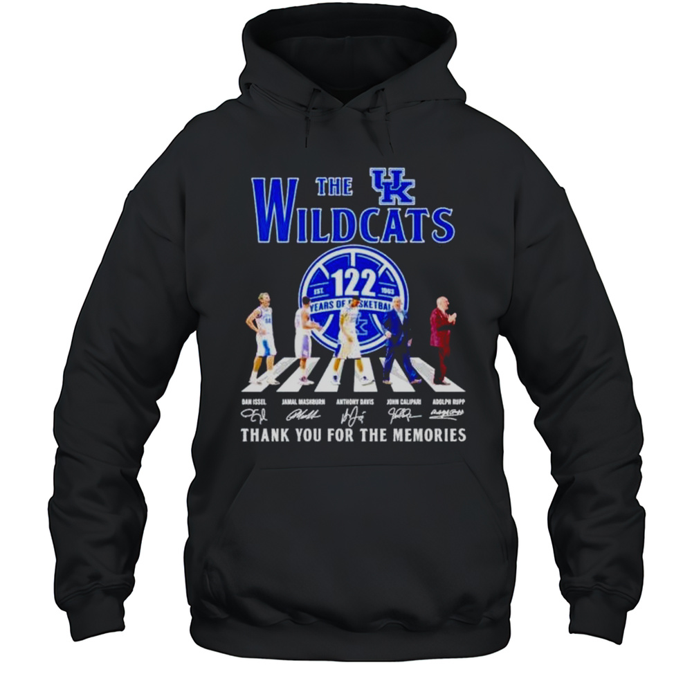 The Kentucky Wildcats 122nd Years Of Basketball Thank You For The Memories Shirt Unisex Hoodie