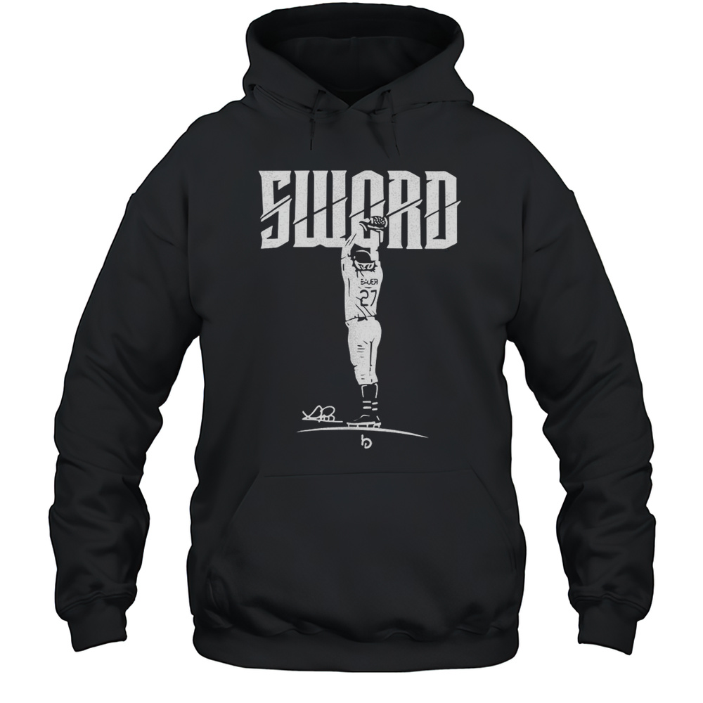 Trevor Bauer Los Angeles Dodgers Outage Sword Vintage Shirt Unisex Hoodie