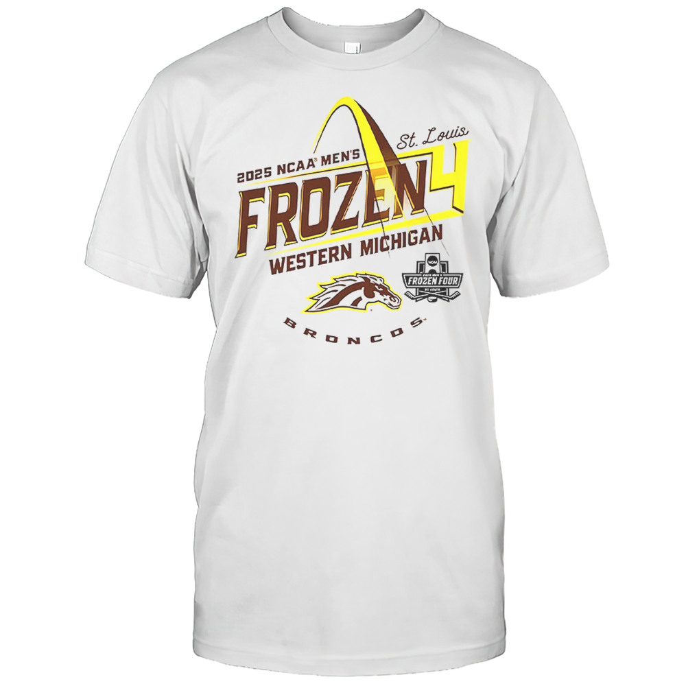 Western Michigan Broncos 2025 NCAA Mens St Louis Frozen 4 Shirt