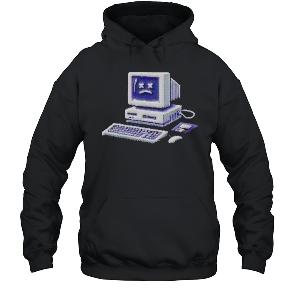 Alberta Tech Sad Computer T-shirt Unisex Hoodie