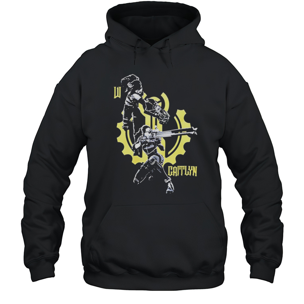 Arcane Vi And Caitlyn Graphic Shirt Unisex Hoodie
