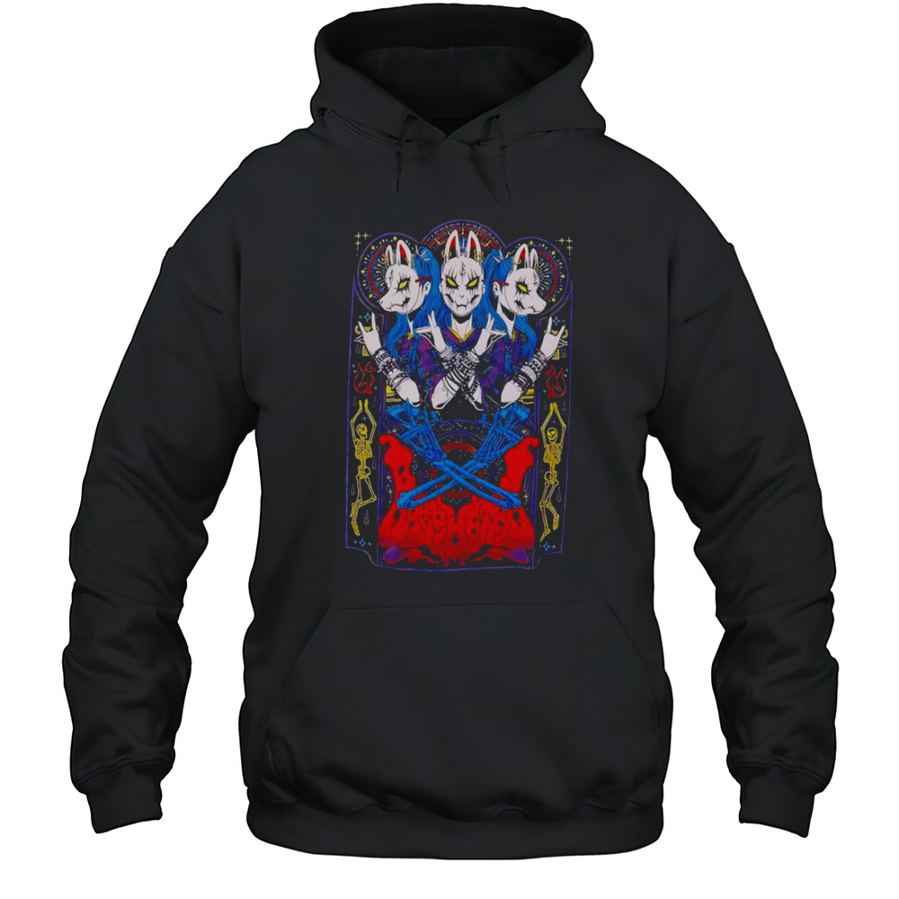 Babymetal Fox Mask Devil Horns Shirt Unisex Hoodie