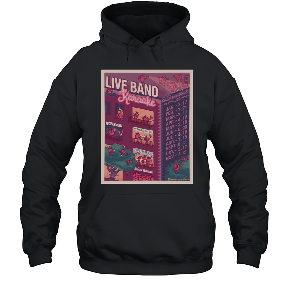 Benny Boy Brewing Live Band Karaoke 2025 Shirt Unisex Hoodie