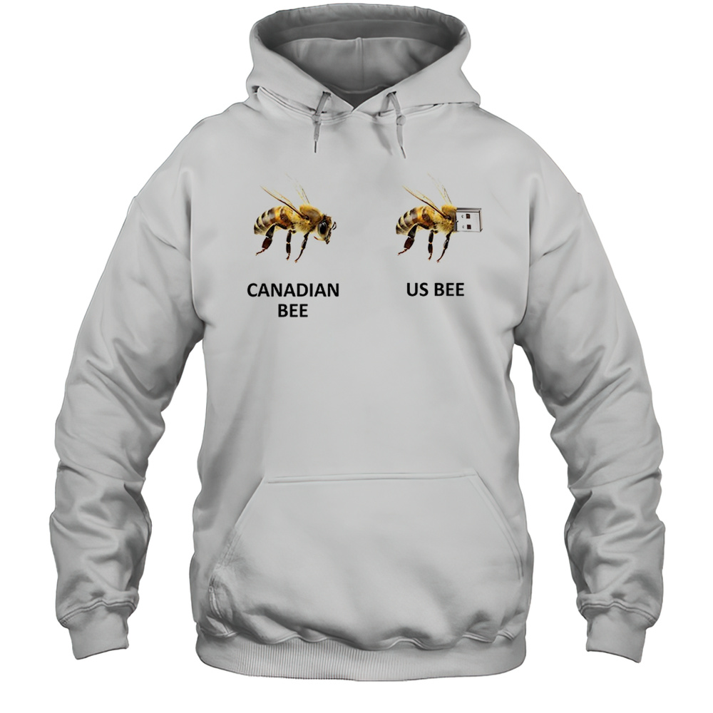 Canadian Bee US Bee Shirt Unisex Hoodie