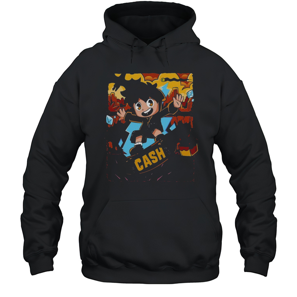 Cash Rocks Cash Skate T-shirt Unisex Hoodie
