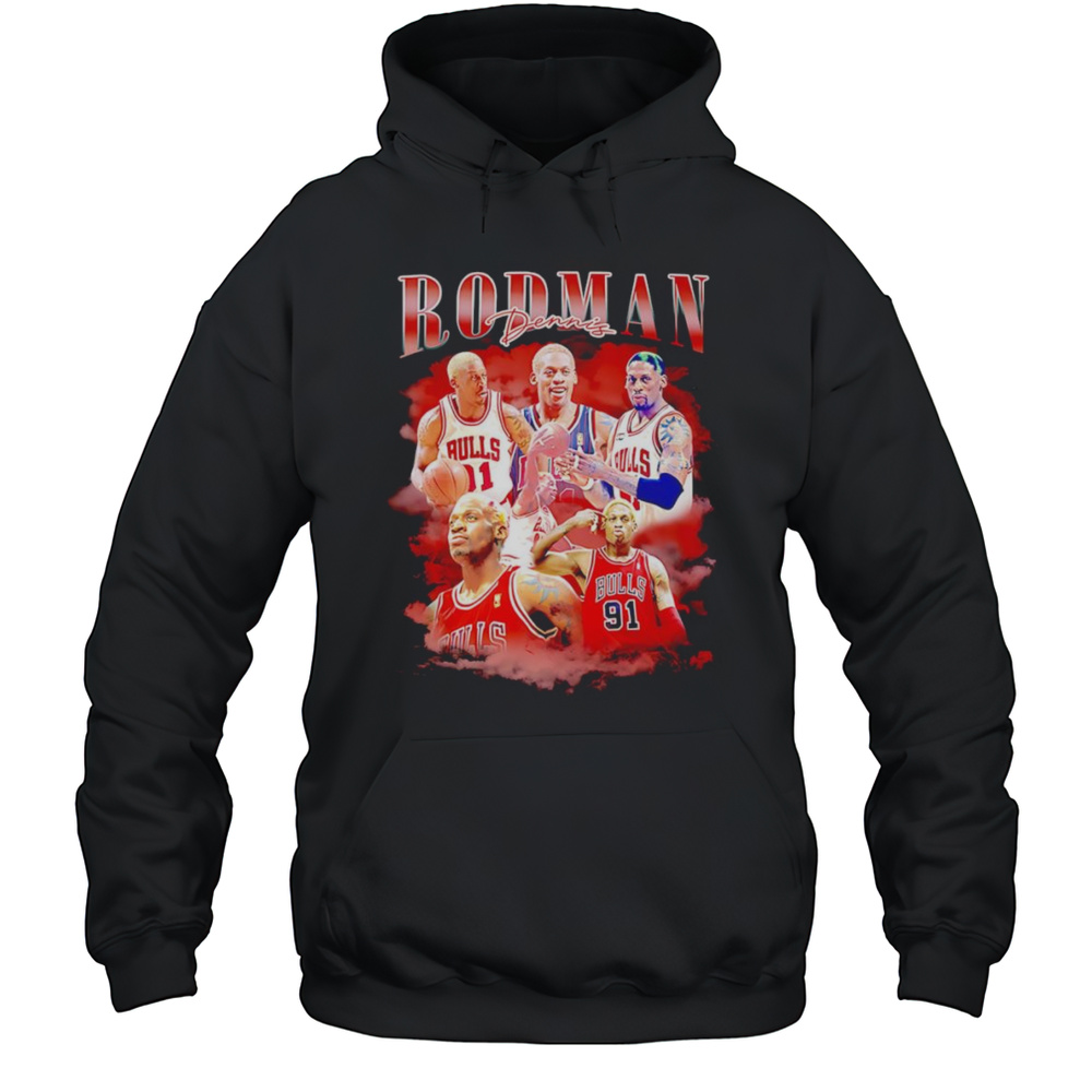 Dennis Rodman Chicago Bulls Basketball Bootleg Shirt Unisex Hoodie