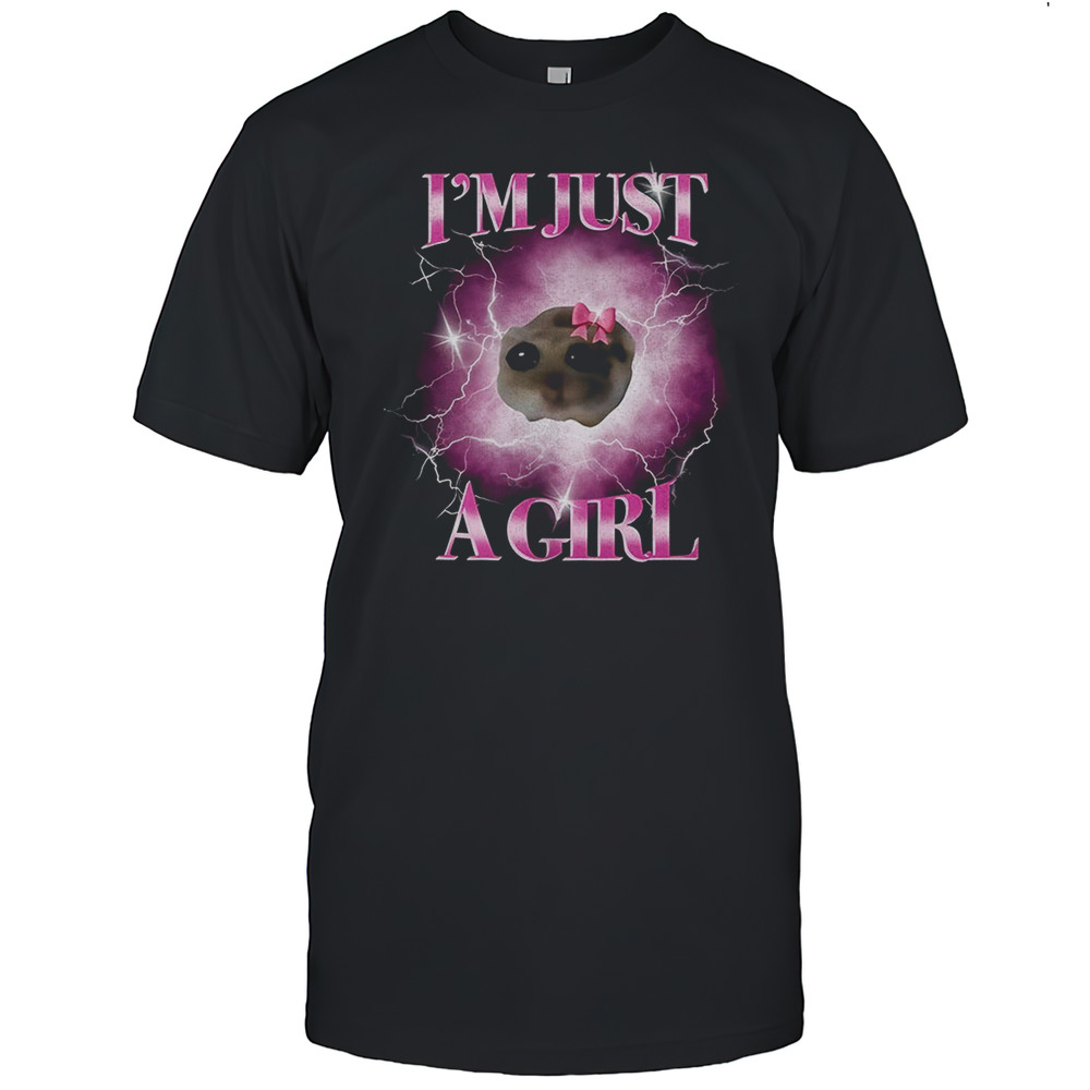 Hamster Im Just A Girl Lightning Shirt