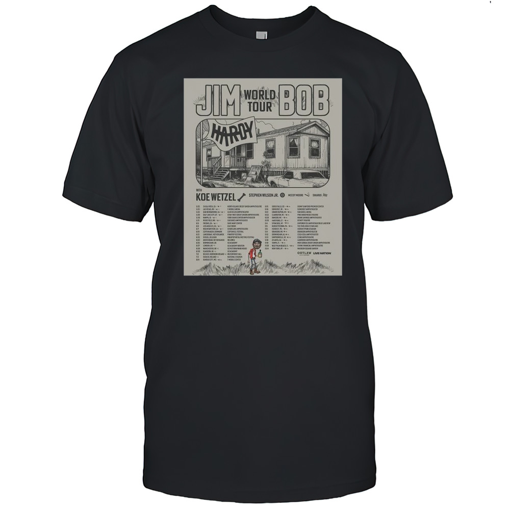 Hardy Jim Bob World Tour 2025 For Fan Shirt