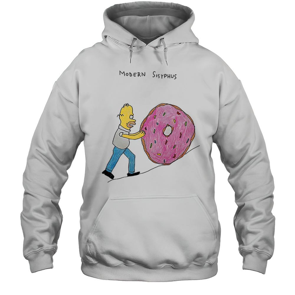 Homer Simpson Modern Sisyphus Shirt Unisex Hoodie
