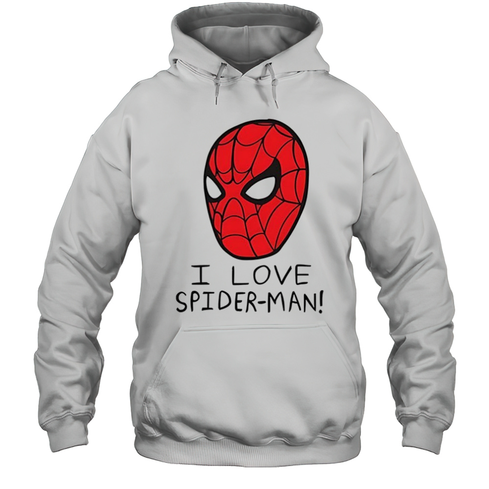 I Love Spider Man Shirt Unisex Hoodie