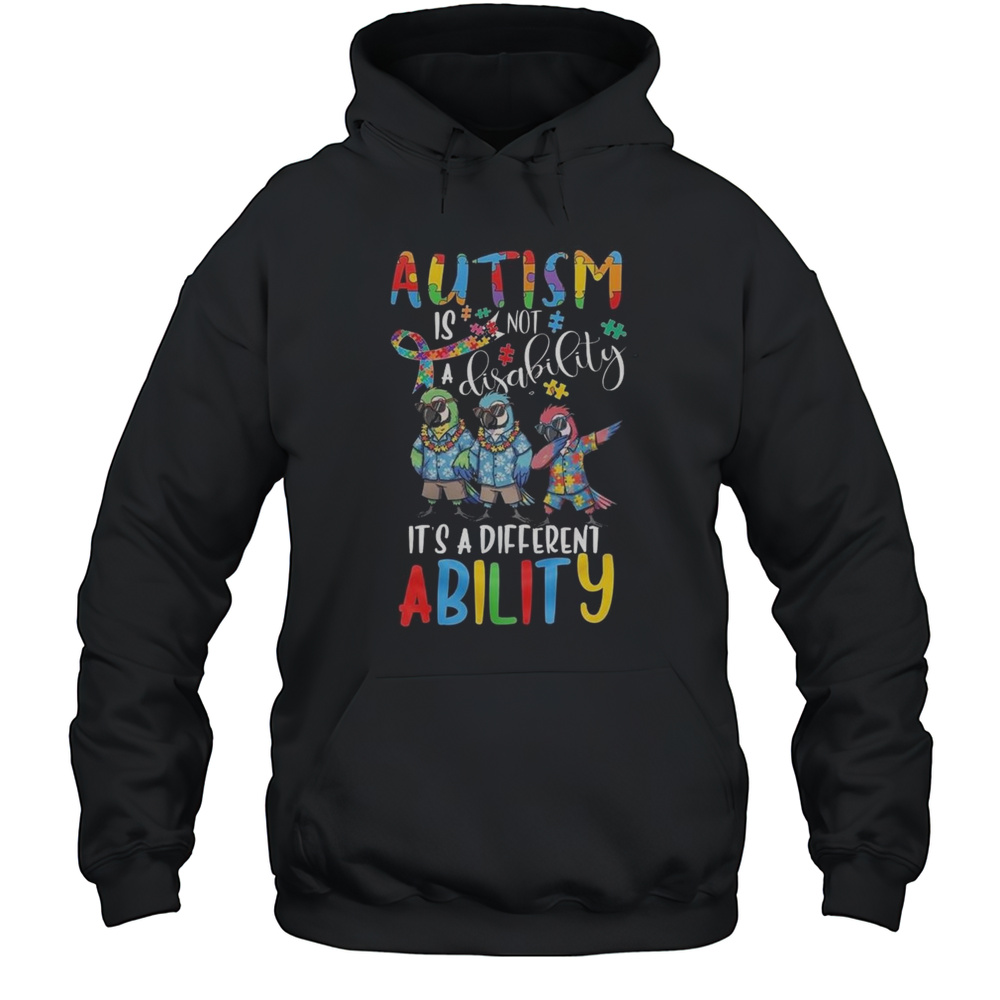 Jimmy Buffett Autism Awareness Is Not A Disability Its A Different Ability Shirt Unisex Hoodie