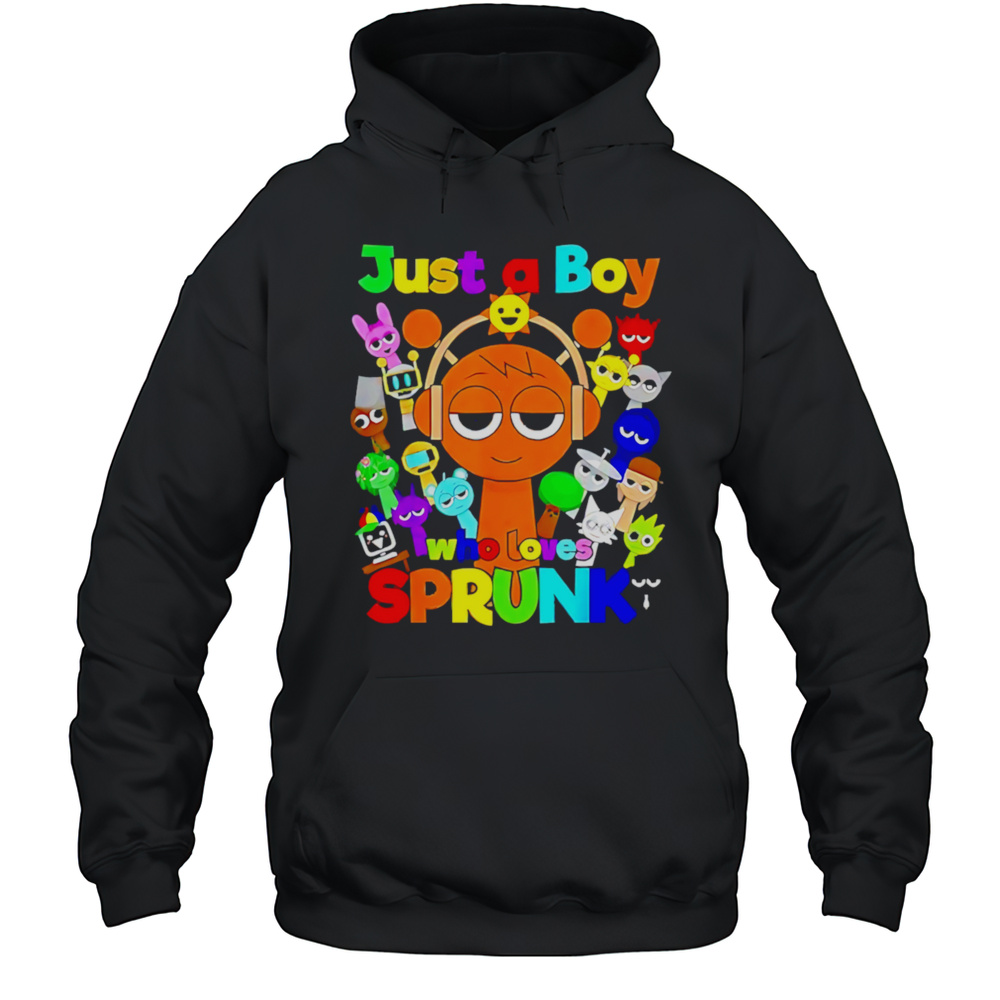 Just A Boy Who Loves Sprunki Shirt Unisex Hoodie