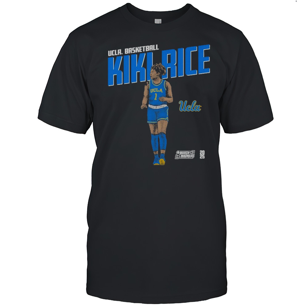 Kiki Rice Portrait UCLA Bruins Basketball NCAA March Madness 2025 Graphic T-shirt