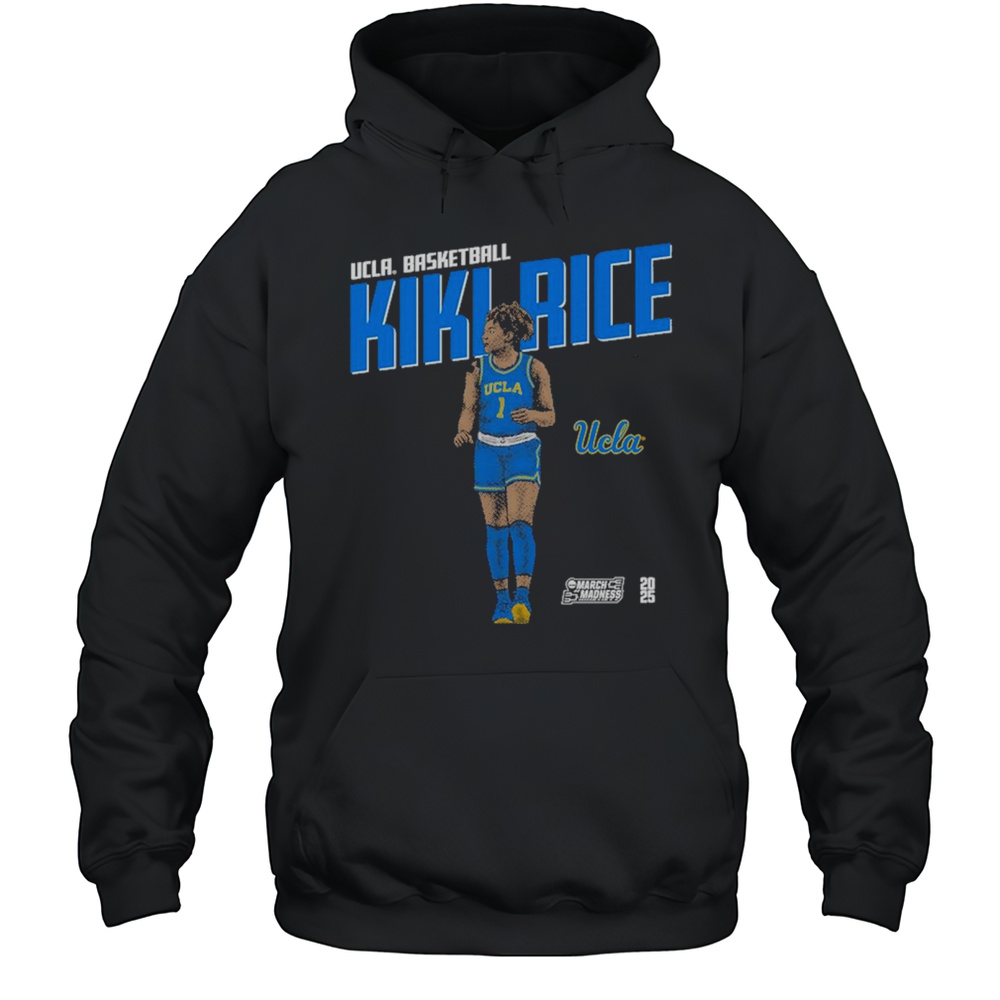 Kiki Rice Portrait UCLA Bruins Basketball NCAA March Madness 2025 Graphic T-shirt Unisex Hoodie
