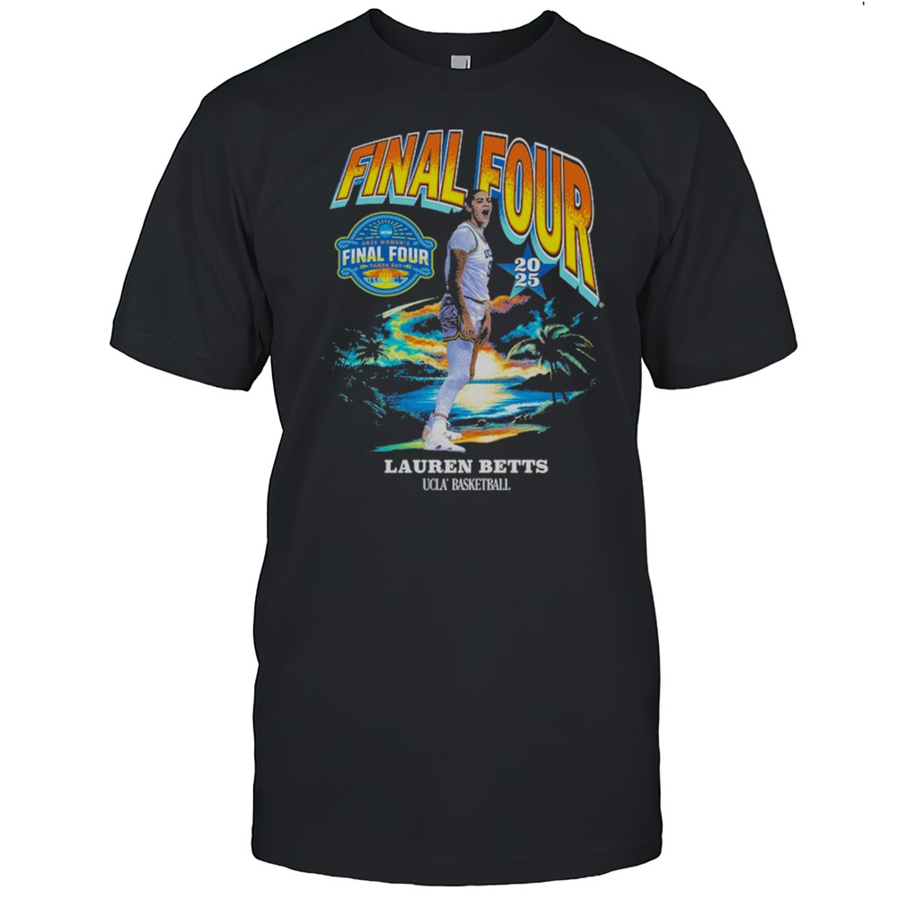 Lauren Betts UCLA Bruins Basketball Womens Final Four Tampa Bay Sunset NCAA 2025 Vintage T-shirt