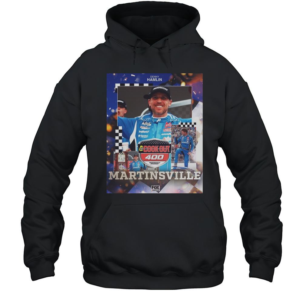 Nascar Cup Series Denny Hamlin Cook Out 400 Martinsville Speedway Poster T-shirt Unisex Hoodie