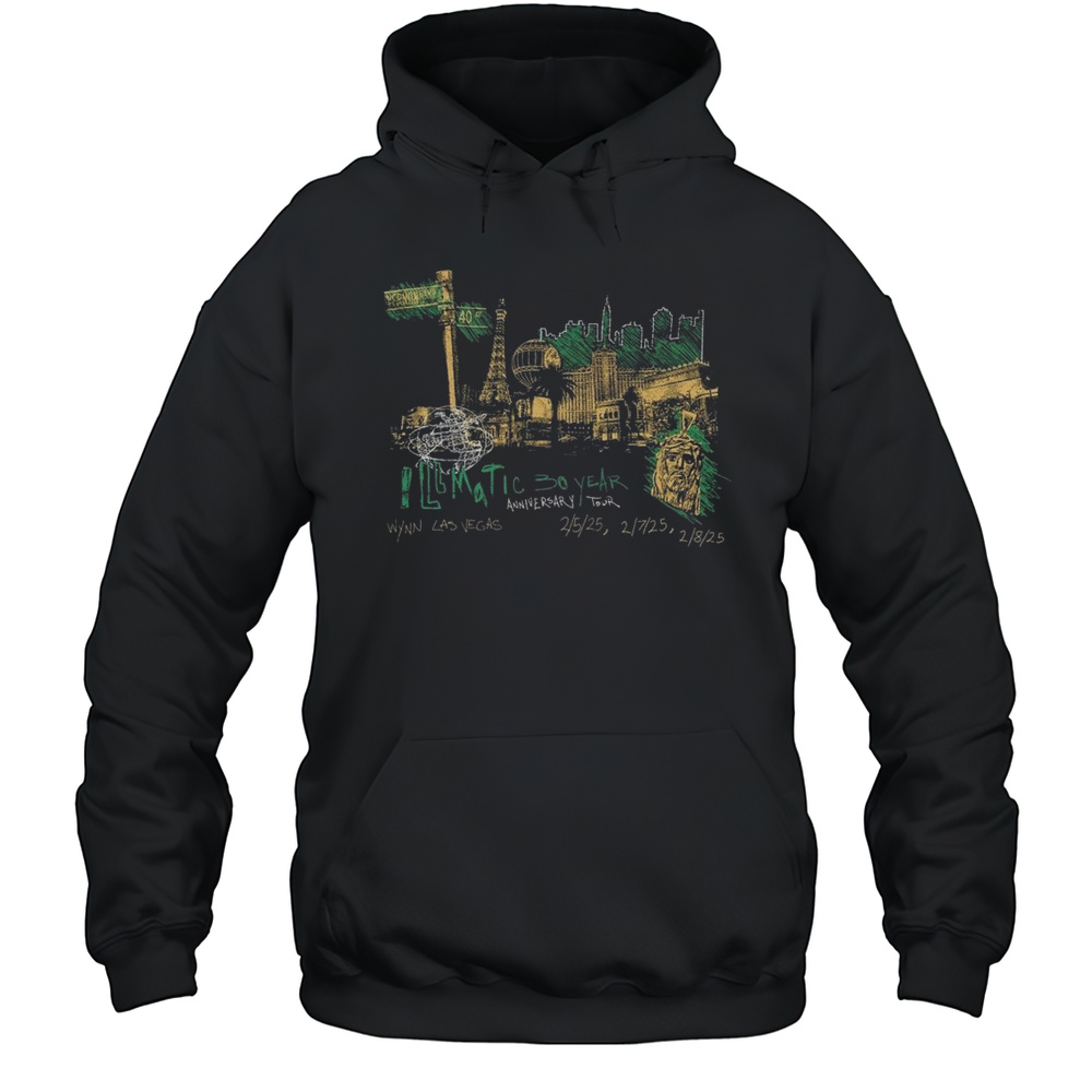 Nasir Jones Nas Vegas Skyline 2025 Shirt Unisex Hoodie