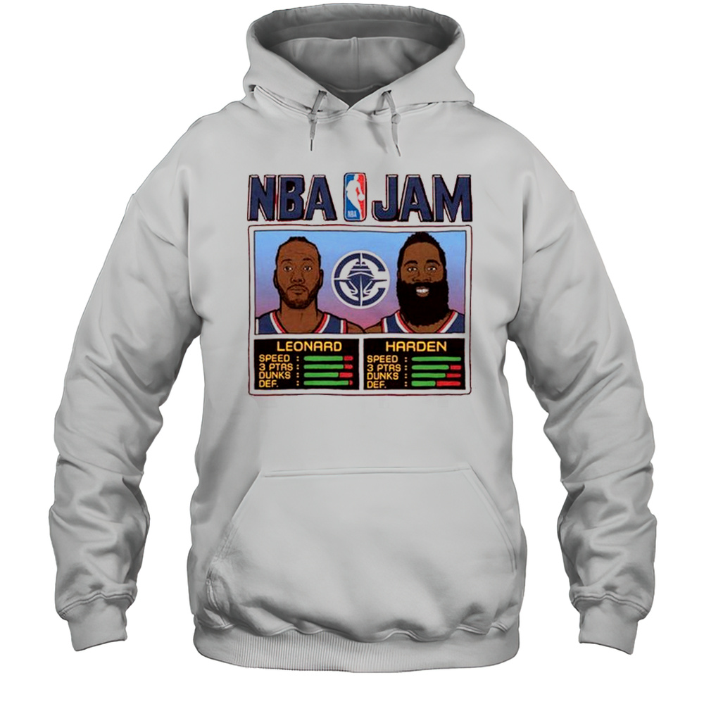 NBA Jam Clippers Leonard And Harden Shirt Unisex Hoodie