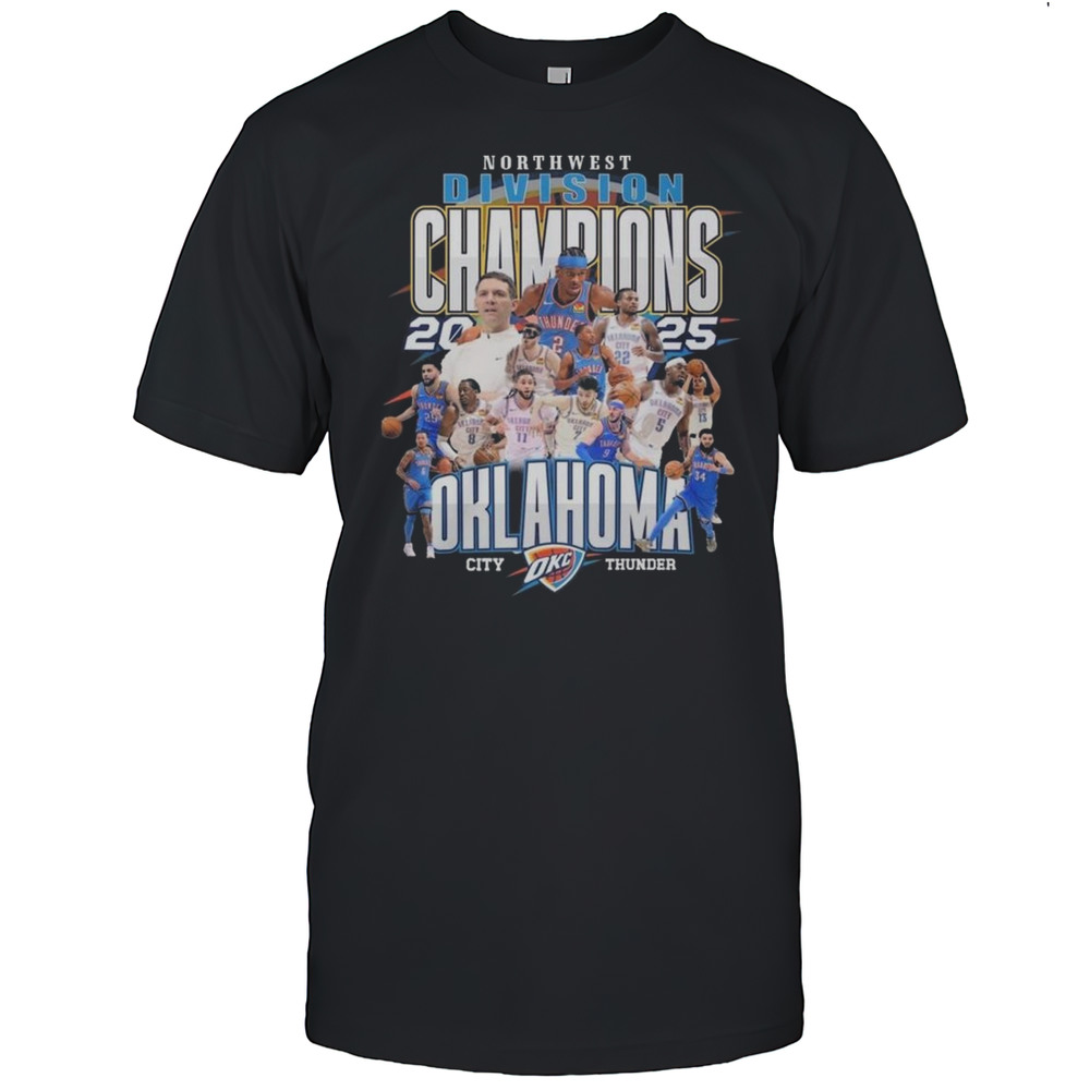 Oklahoma City Thunder Northwest Division Champions 2025 Shirt