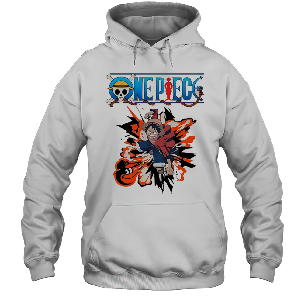 One Piece Baltimore Orioles Shirt Unisex Hoodie
