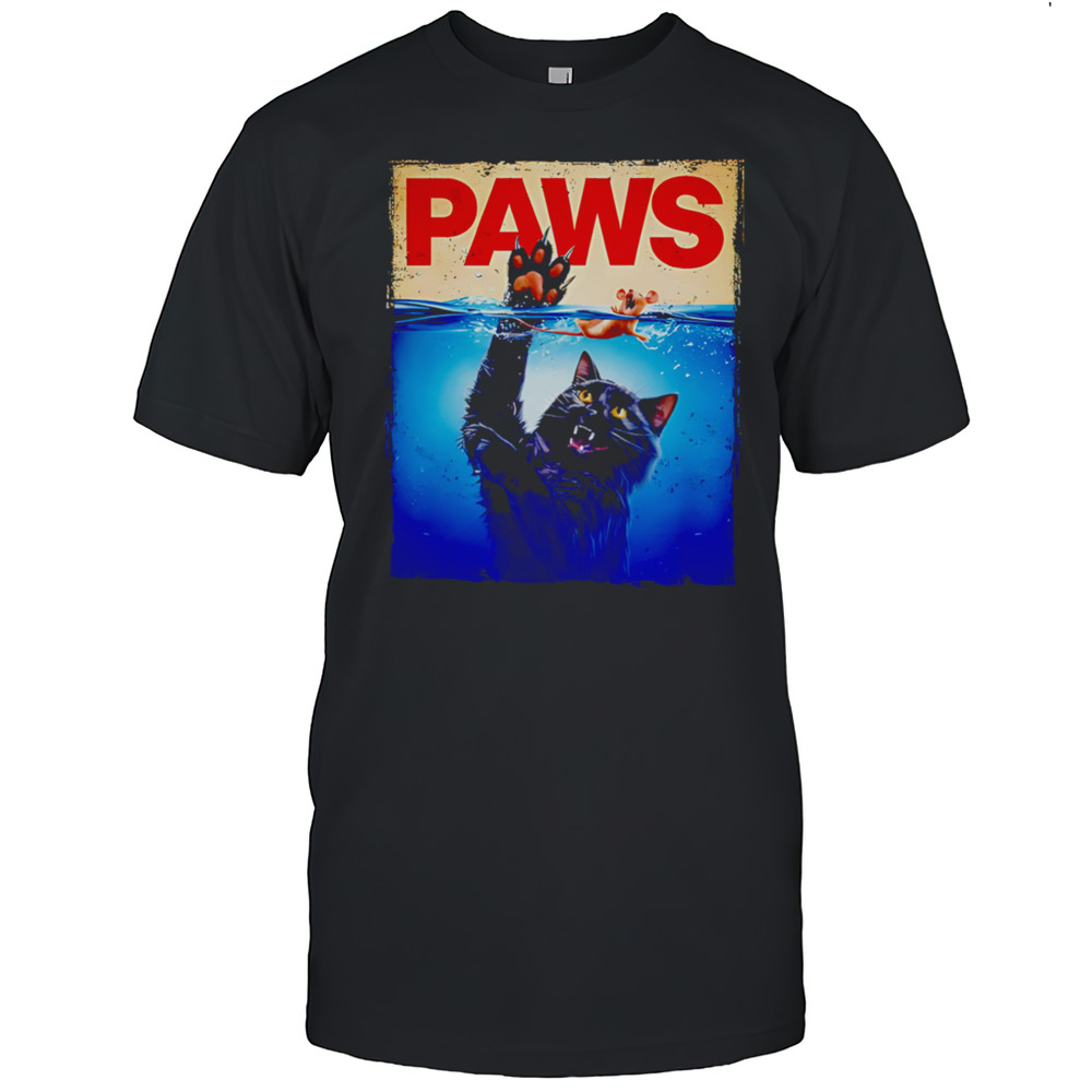 Paws Parody Black Cat Shirt