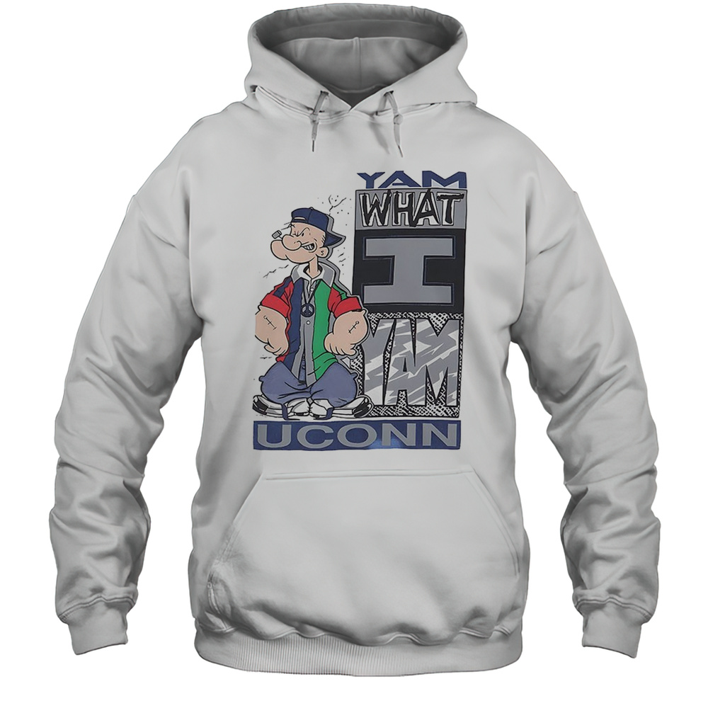 Popeye Yam What I Yam Uconn Shirt Unisex Hoodie
