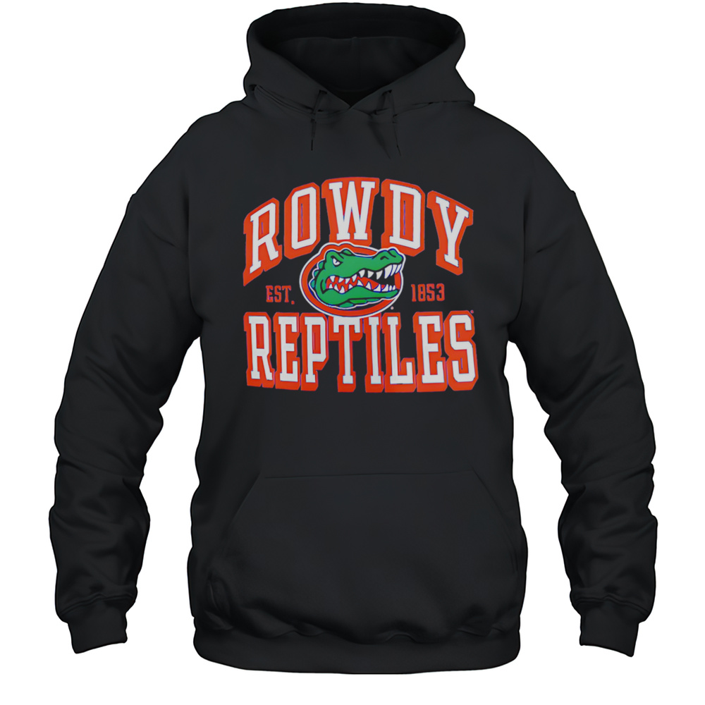 Rowdy Reptiles Est 1853 Florida Gators Football Shirt Unisex Hoodie