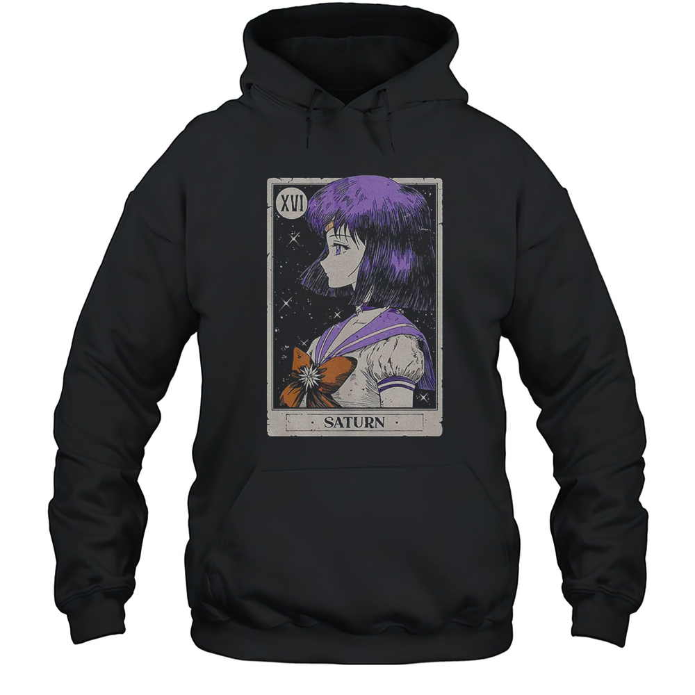 Sailor Saturn Tarot Card Shirt Unisex Hoodie