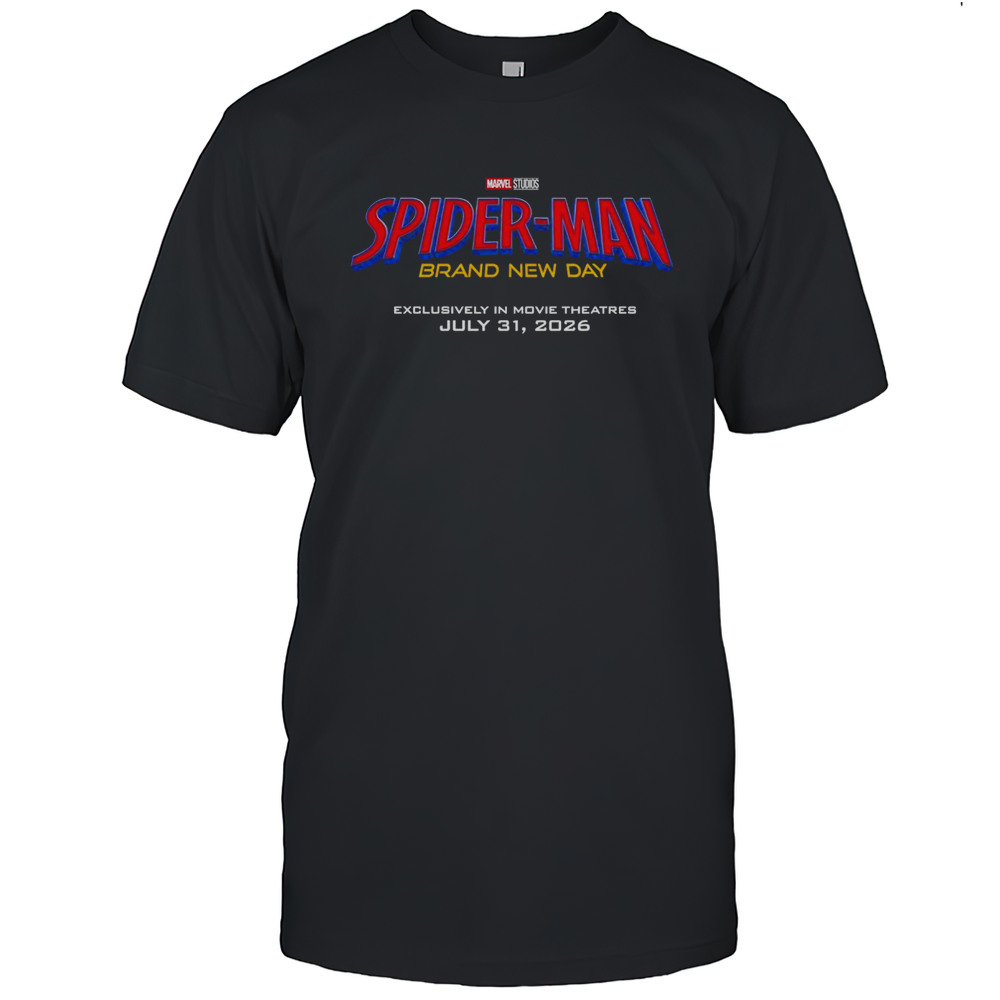 Spider-Man Brand New Day Exclusively In Movie Theatres July 31 2026 Logo T-shirt