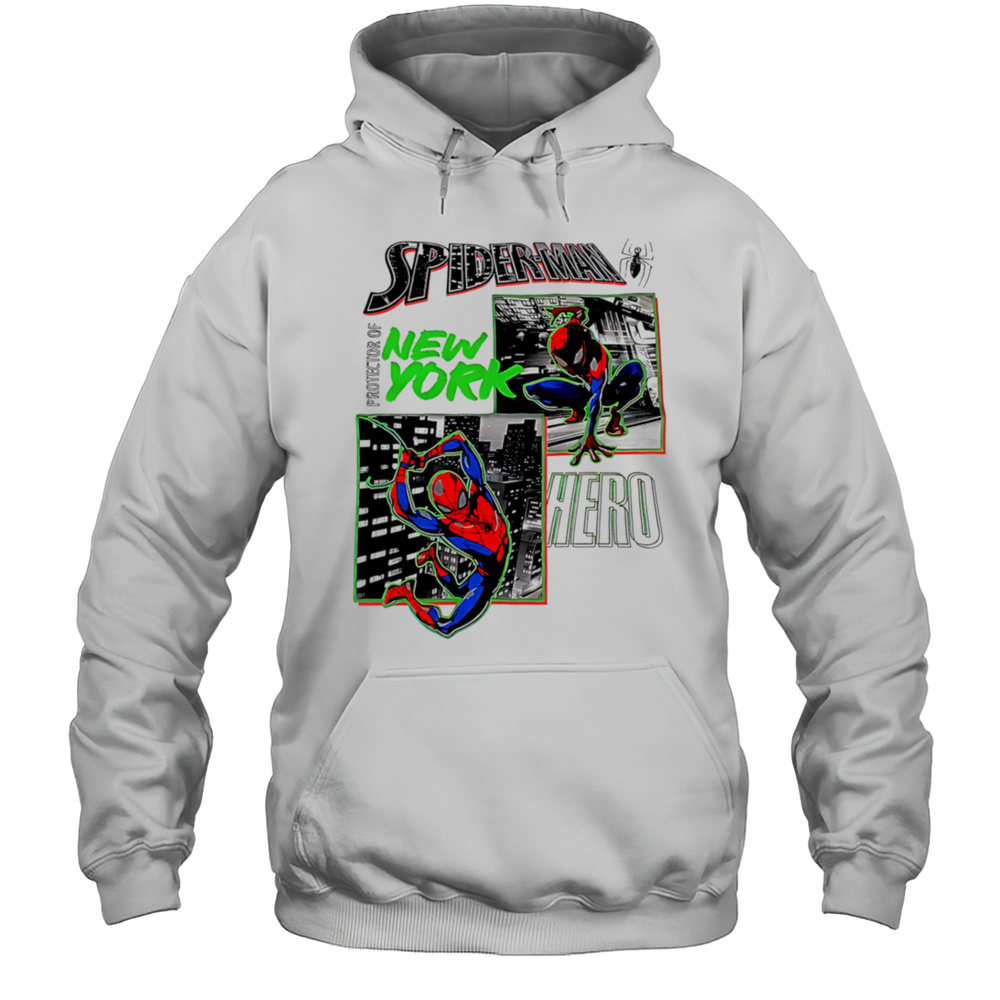 Spider Man Protector Of New York Hero Shirt Unisex Hoodie