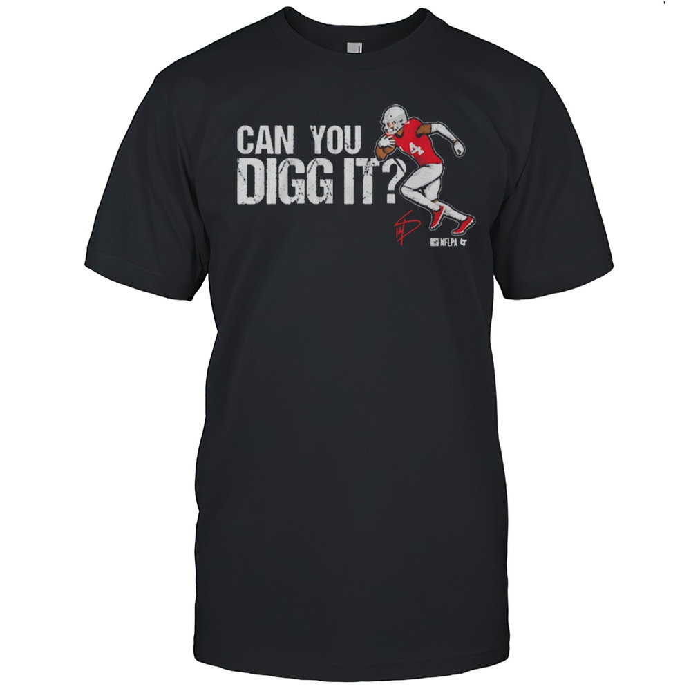 Stefon Diggs Can You Digg It New England Patriots Football 2025 NFL Signature T-shirt