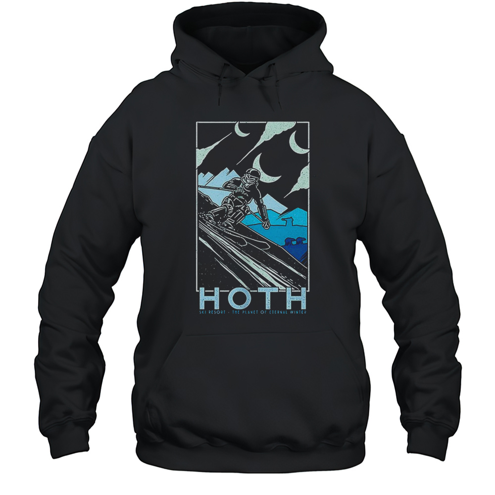 Stormtrooper Skiing On Planet Hoth The Planet Of Eternal Winter Shirt Unisex Hoodie