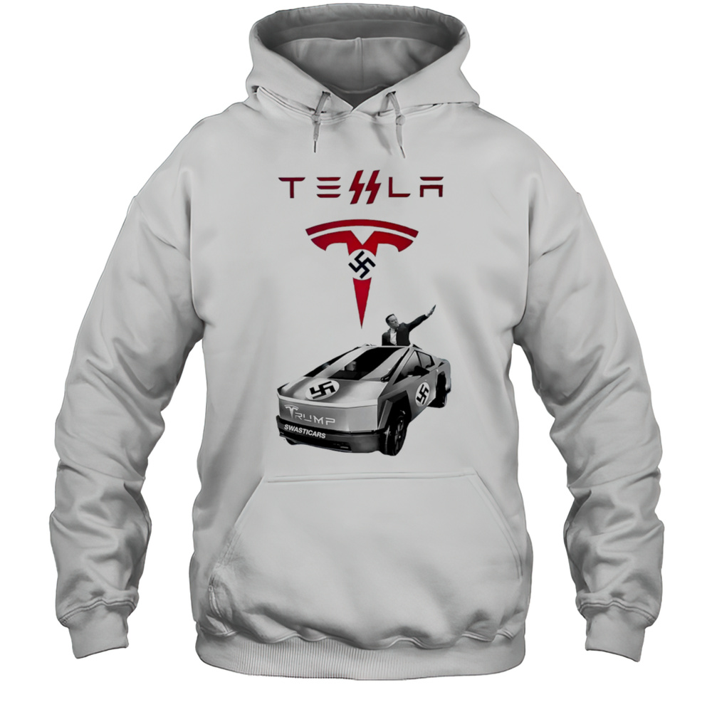 Tesla Swasticars Trump Elon Shirt Unisex Hoodie