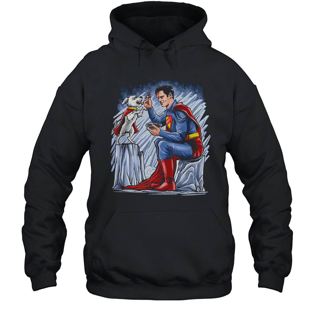 The Kryptonian Way Superman And Krypto The Superdog X Norman Rockwells The American Way Shirt Unisex Hoodie