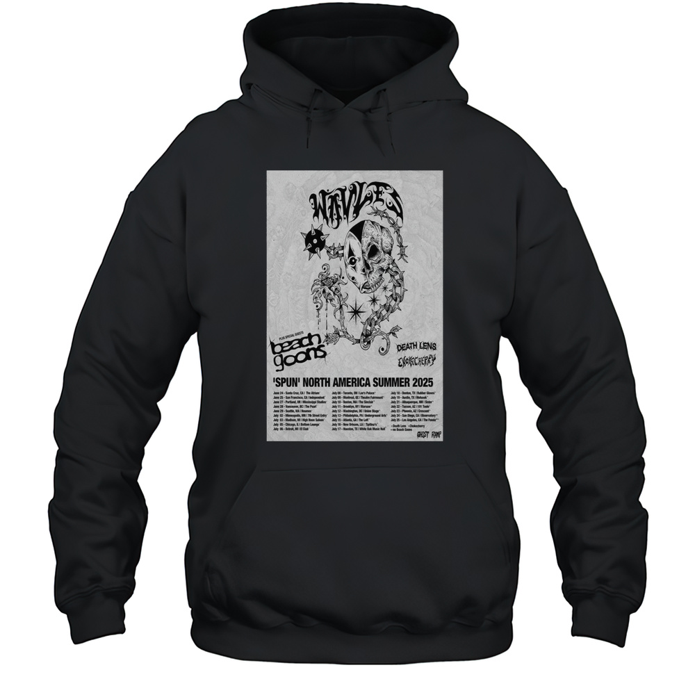 Wavves Spun North America Summer Show 2025 Plus Special Guests Beach Goons T-shirt Unisex Hoodie